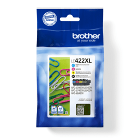 Brother LC422XL High Capacity Ink Cartridge Multipack (Black/Cyan/Magenta/Yellow) – LC422XLVAL