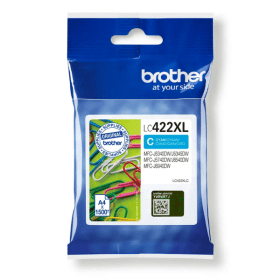 Brother LC422XLC Cyan High-Capacity Ink Cartridge – 1,500 Pages