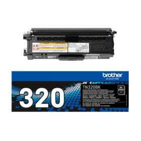 Brother TN-320BK Black Toner Cartridge – 2,500 Pages