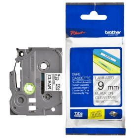 Brother TZe-121 Black on Clear Label Tape 9mm