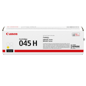 Canon 045H Yellow High Capacity Toner Cartridge (1243C002) – 2,200 Pages