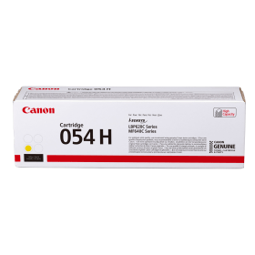 Canon 054H Yellow Copier Toner Cartridge (3025C002) – 2,300 Pages