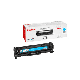 Canon 718C Cyan Toner Cartridge (2661B002) – 2,900 Pages