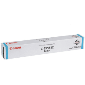 Canon C-EXV51 Cyan Copier Toner Cartridge 0482C002