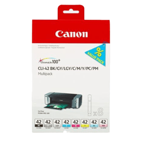 Canon CLI-42 Multipack – 8 Original Ink Cartridges (6384B010)