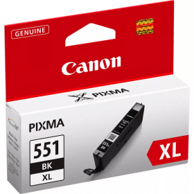 Canon CLI-551BKXL Black High Capacity Ink Cartridge (6443B001) – 1,125 Pages