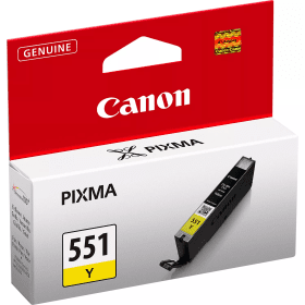 Canon CLI-551Y Yellow Ink Cartridge (6511B001) – 347 Pages