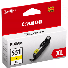 Canon CLI-551XL Yellow High Capacity Ink Cartridge (6446B001) – 715 Pages
