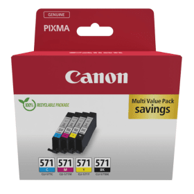 Canon CLI-571 Multipack 4 Ink Cartridges 0386C005