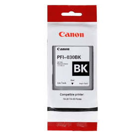 Canon PFI-030BK Black Ink Cartridge (3489C001) – 55ml Pigment