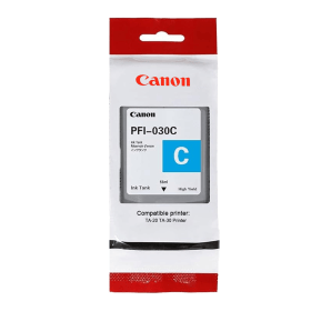 Canon PFI-030C Cyan Ink Cartridge (3490C001) – 55ml Pigment