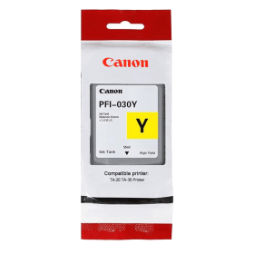 Canon PFI-030Y Yellow Ink Cartridge (3492C001) – 55ml Pigment