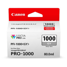 Canon PFI-1000GY Grey Ink Cartridge (0552C001) – 80ml