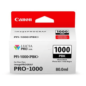 Canon PFI-1000PBK Photo Black Ink Cartridge (0546C001) – 80ml