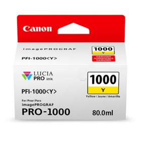 Canon PFI-1000Y Yellow Ink Cartridge (0549C001) – 80ml