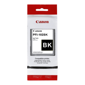 Canon PFI-102BK Black Ink Cartridge (0895B001) – 130ml