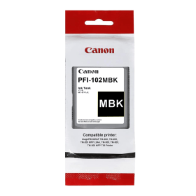 Canon PFI-102MBK Matte Black Ink Cartridge (0894B001) – 130ml