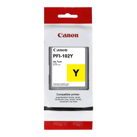 Canon PFI-102Y Yellow Ink Cartridge (0898B001) – 130ml