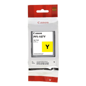 Canon PFI-107Y Yellow Ink Cartridge – 130ml (imagePROGRAF iPF670–785)