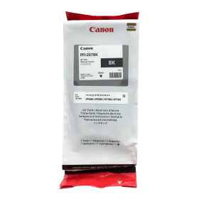 OEM Canon PFI-207BK (8789B001) Black Ink Cartridge (imagePROGRAF iPF680 / iPF685 / iPF780 / iPF785)