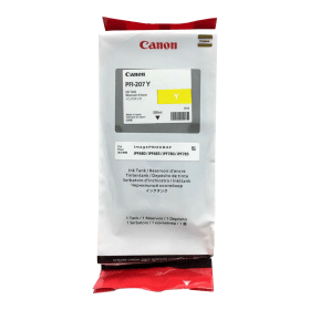 OEM Canon PFI-207Y (8792B001) Yellow Ink Cartridge (imagePROGRAF iPF680 / iPF685 / iPF780 / iPF785)