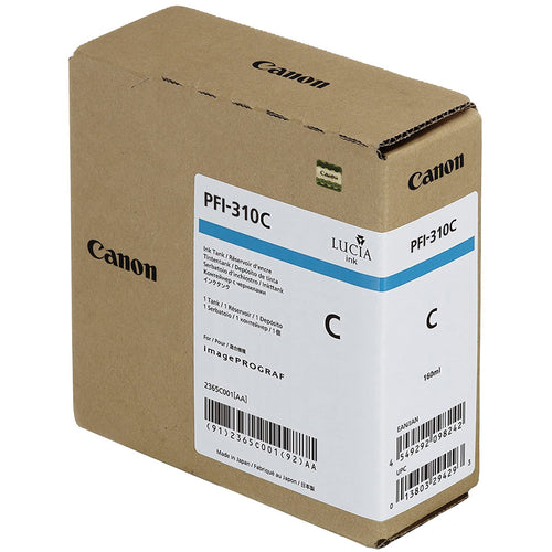 OEM Canon PFI-310C (2360C001) Cyan Ink Cartridge