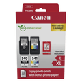 Canon PG-540L/CL-541XL High Capacity Ink Cartridge Multipack with Photo Paper (5224B012) – 300/400 Pages