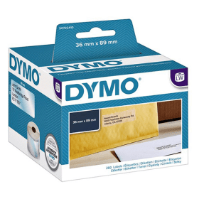 Dymo 99013 S0722410 Clear Address Labels 89mm x 36mm