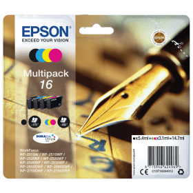 Epson 16 Multipack – 4 Ink Cartridges (C13T16264012)