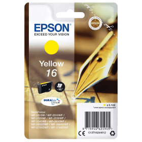 Epson 16 Yellow Ink Cartridge (C13T16244012) – 165 Pages
