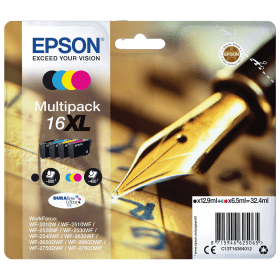 Epson 16XL High Capacity Multipack – 4 Ink Cartridges (C13T16364012)