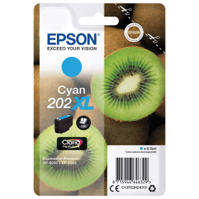 Epson 202XL Cyan Ink Cartridge (C13T02H24010) – 650 Pages