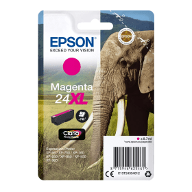 Epson 24XL Magenta High Capacity Ink Cartridge (C13T24334012) – 500 Pages