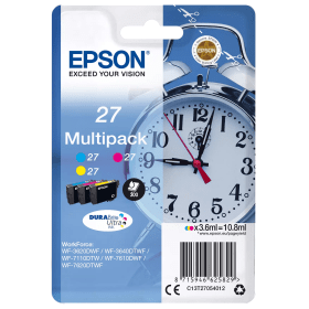 Epson 27 Colour Multipack – 3 Ink Cartridges (C13T27054012)