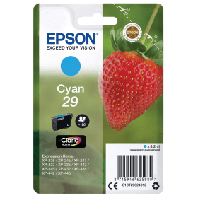 Epson 29 Cyan Ink Cartridge (C13T29824012) – 180 Pages