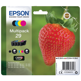 Epson 29 Strawberry Multipack – 4 Ink Cartridges (C13T29864012)