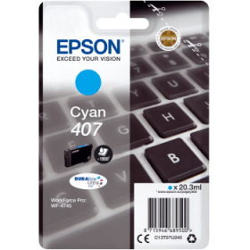 Epson 407 Cyan Ink Cartridge (C13T07U240) – 1,900 Pages