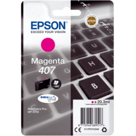 Epson 407 Magenta Ink Cartridge (C13T07U340) – 1,900 Pages