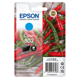 Epson 503 Cyan Ink Cartridge (C13T09Q24010) – 165 Pages
