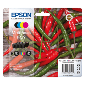 Epson 503 Black & Colour Ink Cartridge Multipack (C13T09Q64010)