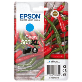 Epson 503XL Cyan Ink Cartridge (C13T09R24010) – 470 Pages
