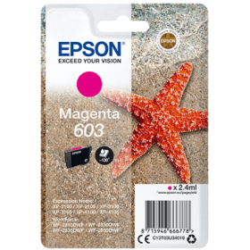 Epson 603 Magenta Ink Cartridge (C13T03U34010) – 130 Pages