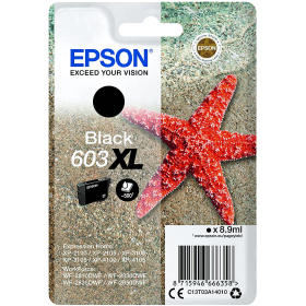 Epson 603XL Black High Capacity Ink Cartridge (C13T03A14010) – 500 Pages
