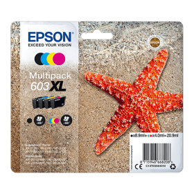 Epson 603XL Black & Colour Multipack Ink Cartridges (C13T03A64010) – 4 Cartridge Pack