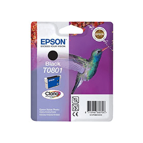Epson T0801 Black Ink Cartridge (C13T08014011) – 330 Pages