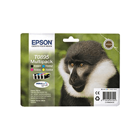 Epson T0895 Black & Colour Ink Cartridge Multipack (C13T08954010) – 700 Pages