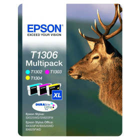 Epson T1306 XL Colour Multipack – 3 Ink Cartridges (C13T13064012)