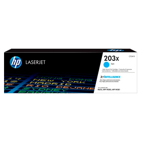HP 203X Cyan High Capacity Toner Cartridge (CF541X) – 2,500 Pages