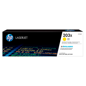 HP 203X Yellow High Capacity Toner Cartridge (CF542X) – 2,500 Pages