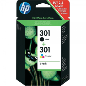 HP 301 Black & Tri-Colour Ink Cartridge Multipack (N9J72AE)
